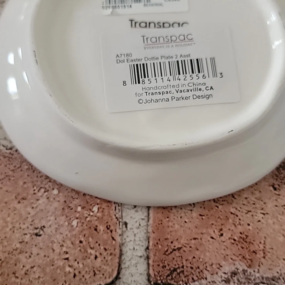 Johanna Parker-Transpac Easter Bunny Dottie Ceramic Spoon Rest,  New
